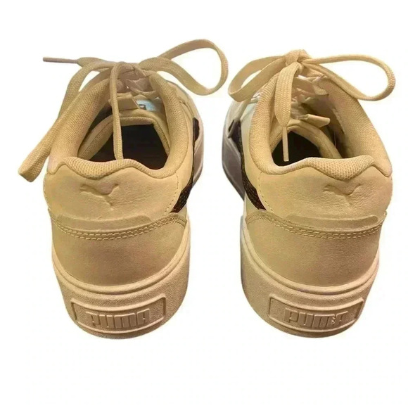 Puma Karmen Rebelle Sneaker in Cream and Animal Print Size 8.5 - Picture 9 of 10